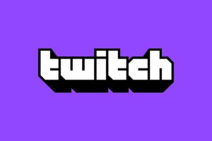 logo twitch sur fond violet